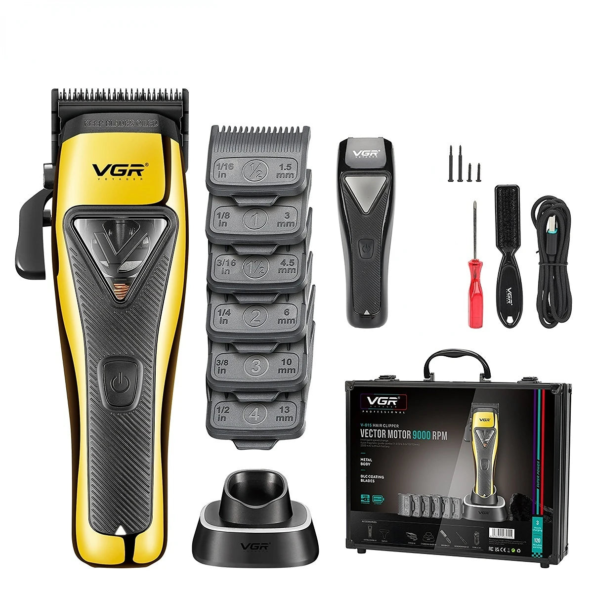 VGR Hair Trimmer Professional Hair Clipper Vector  V-015