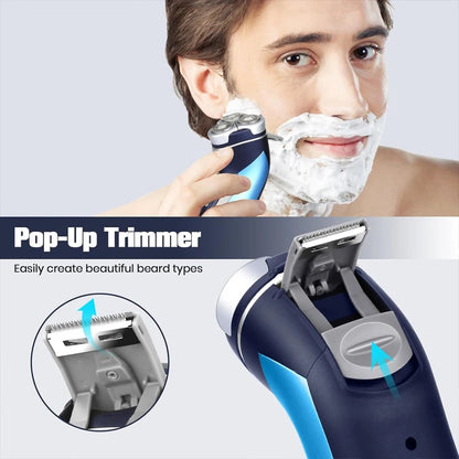 2in1 Men Electric Shaver with 3D Floating Head Shaver