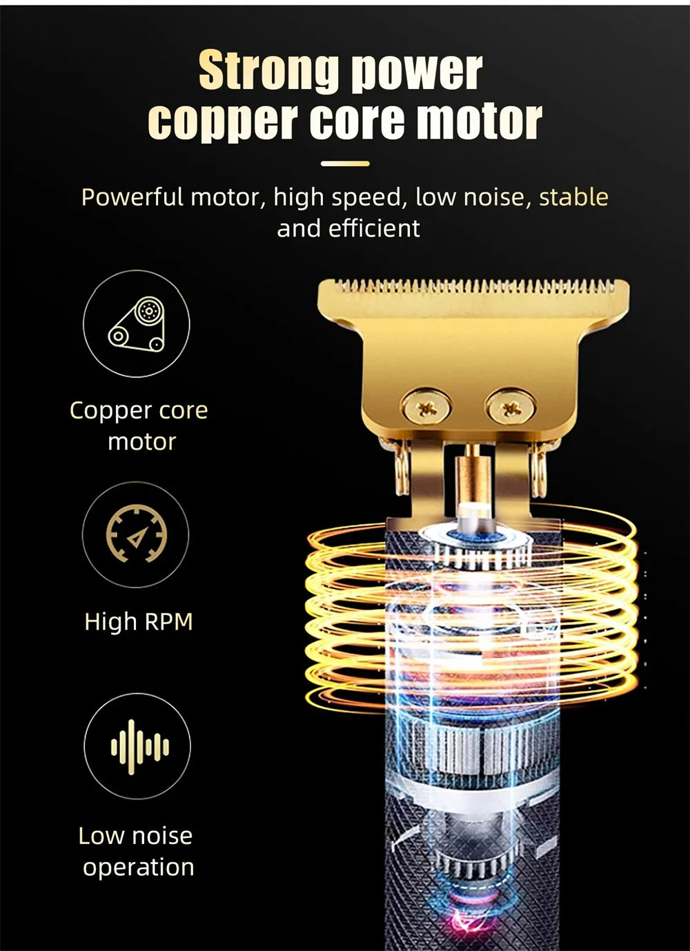 Electric Hair Cutting Machine Rechargeable Barber Hair Trimmer