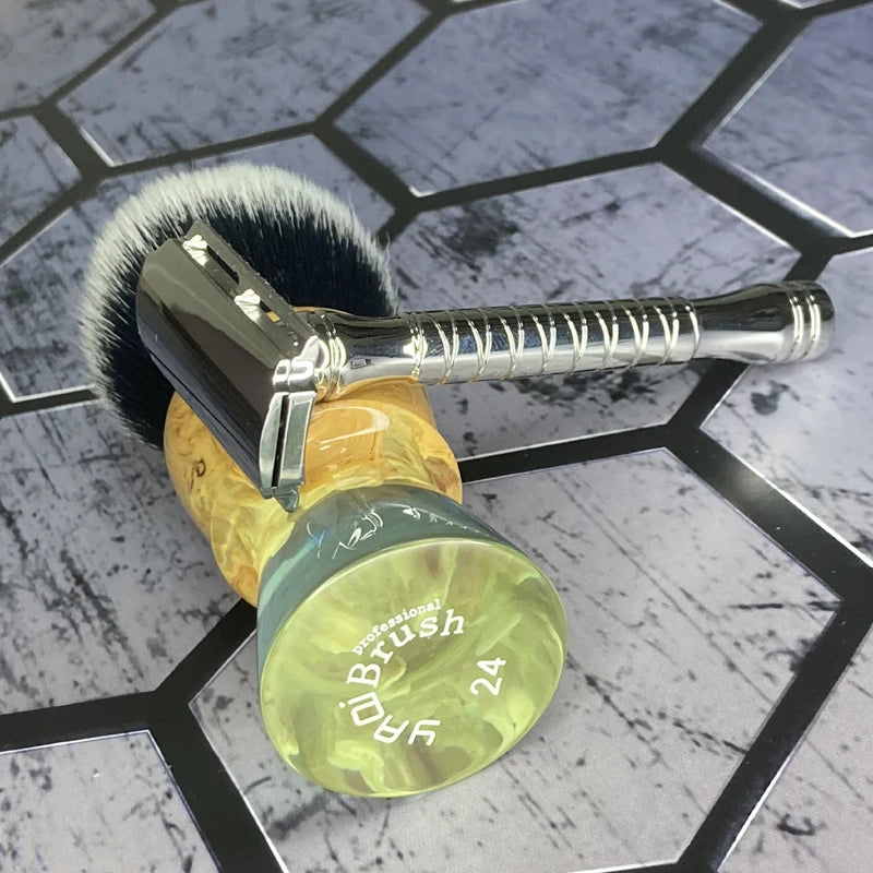 Cavern Lake Tuxedo Knot Men Wet Shaving Brush