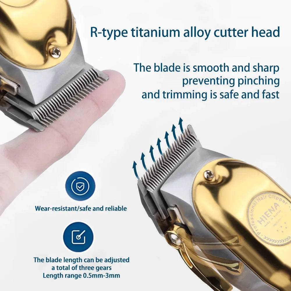 Hiena HYN-202 Professional T-Blade Hair Clippers For Men