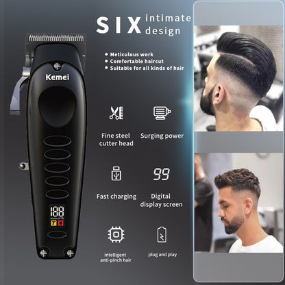 Original Kemei Full Metal Professional Hair Clipper Barber Hair Trimmer