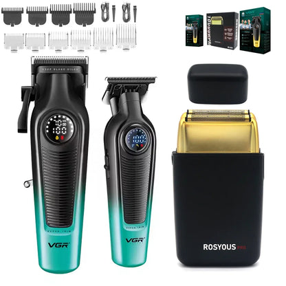 VGR V-196 V-996 Professional Barber Cutting Machines Kit