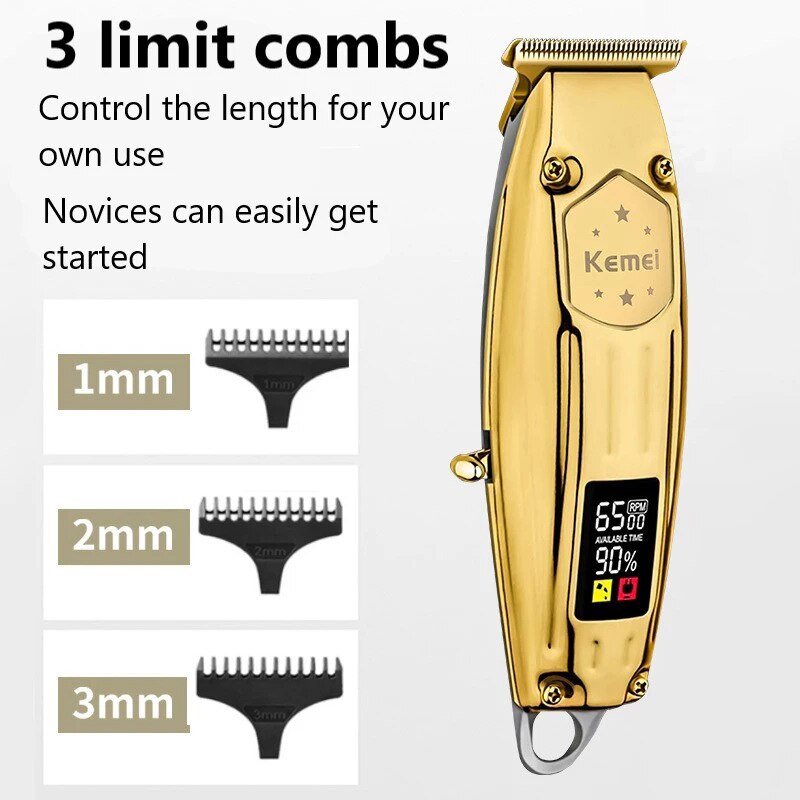 Original Kemei Barber  Hair Trimmer Professional Electric Beard Hair Clipper