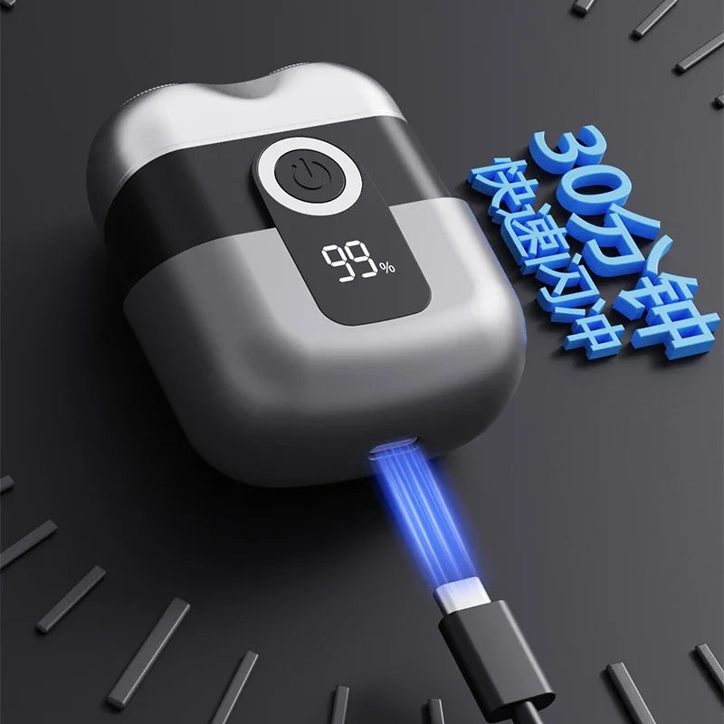 Mini electric shaver compact and fast charging