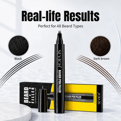 SEVICH Beard Filler Pen Waterproof Beard Coloring Pen Beard
