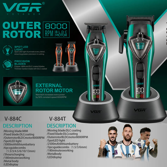 VGR Hair Trimmer Professional Hair Clipper for Men V-884