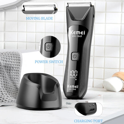 KEMEI fast charging digital washable personal trimmer KM-1849