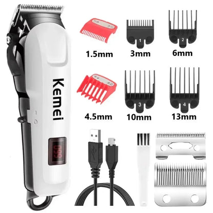 Kemei KM-809A Professional Hair Clipper Adjustable Hair Trimmer