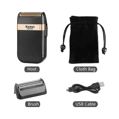 Kemei rechargeable shaver for men wet & dry electric shaver