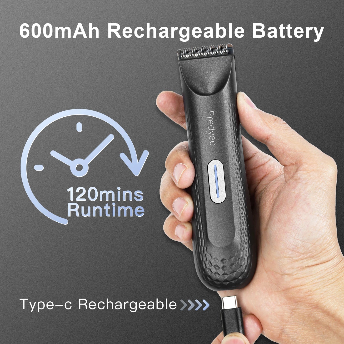 Electric Trimmer for Men's Groin Hair Trimmer