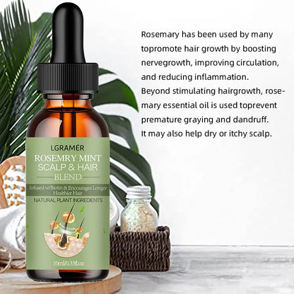 Hair Growth Essential Oil Rosemary Mint Hair Strengthening Oil