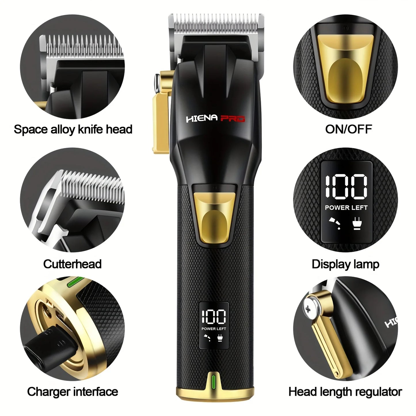 HIENA Professional Hair cutting machine Hair Clipper Set