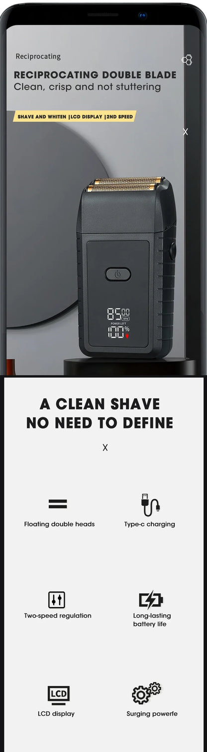 New Electric Razor Electric Shaver RESUXI WD-718 Shaving Machine