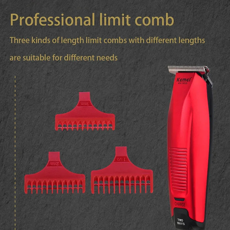 Professional Hair Clipper Cordless 0mm Baldheaded Beard Trimmer