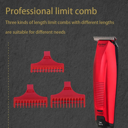 Professional Hair Clipper Cordless 0mm Baldheaded Beard Trimmer