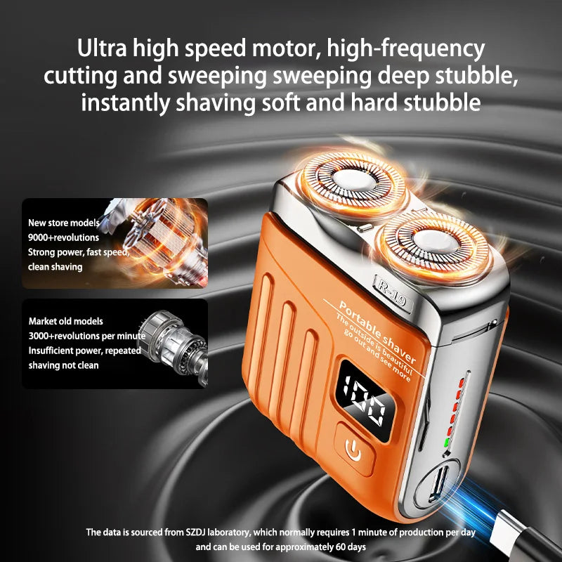 Xiaomi Electric Smart Shaver Mini Dual Blade Digital Display Shaver