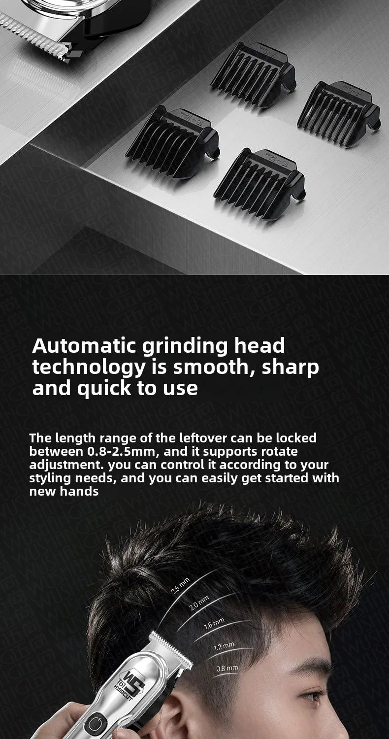 Hair Clipper Rechargeable Cordless Trimmer for Men Grooming
