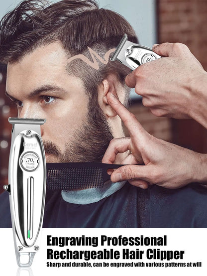Kemei Professional Finishing Hair Clipper Kit Electric Cordless