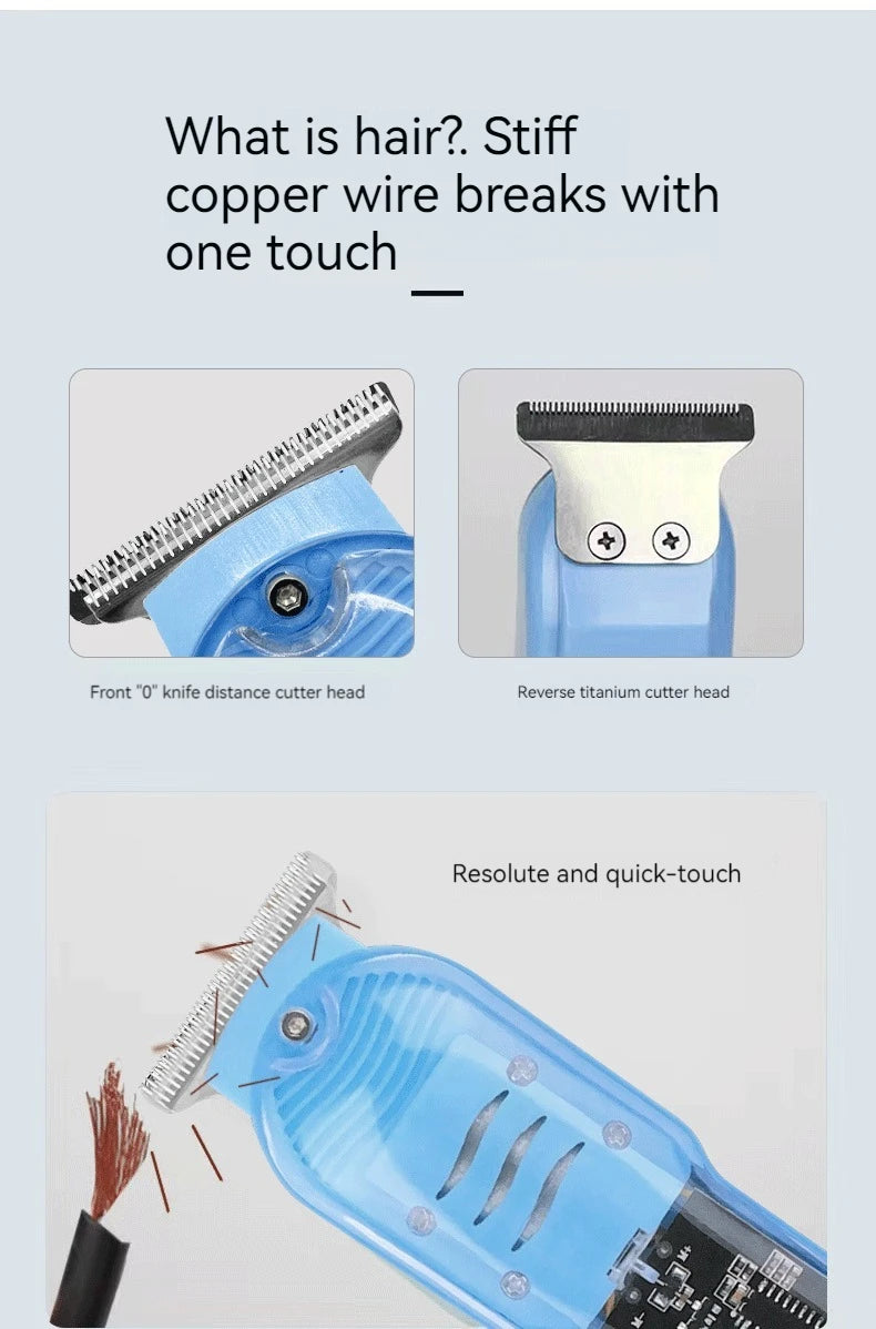 New Transparent Hair Clipper Power Display Hair Clipper