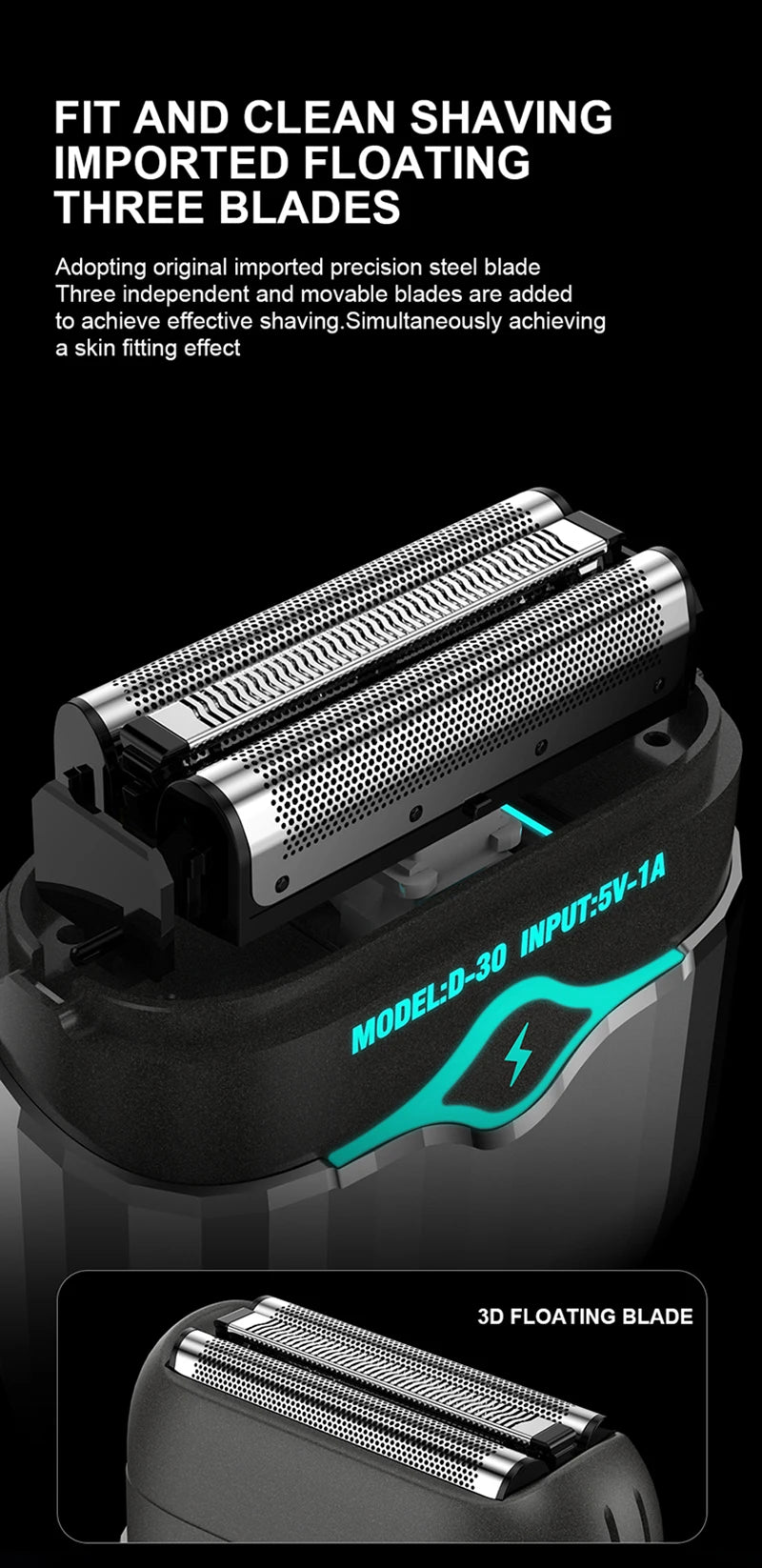 New Professional Intelligent Shaver MINI Portable Travel Trimmer