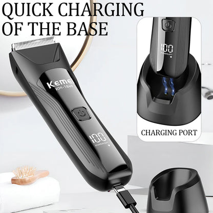 KEMEI fast charging digital washable personal trimmer KM-1849