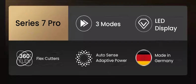 Braun 7 Series Pro Shaver 72-G1200s AUTO Mode Intelligent Shaving