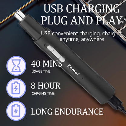 Kemei 6668 All In One Pen Nose Hair Trimmer For Men