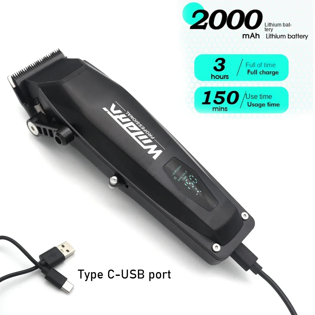 WMARK NG-125 7901 Professional Hair Clipper Kit for Men