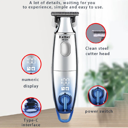 Kemei 3230 0mm Professional Hair Trimmer For Men