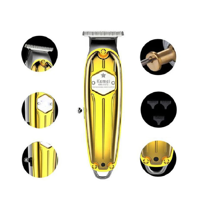 Kemei 1973 Pro Full Metal Hair Trimmer Professional Beard Trimmer