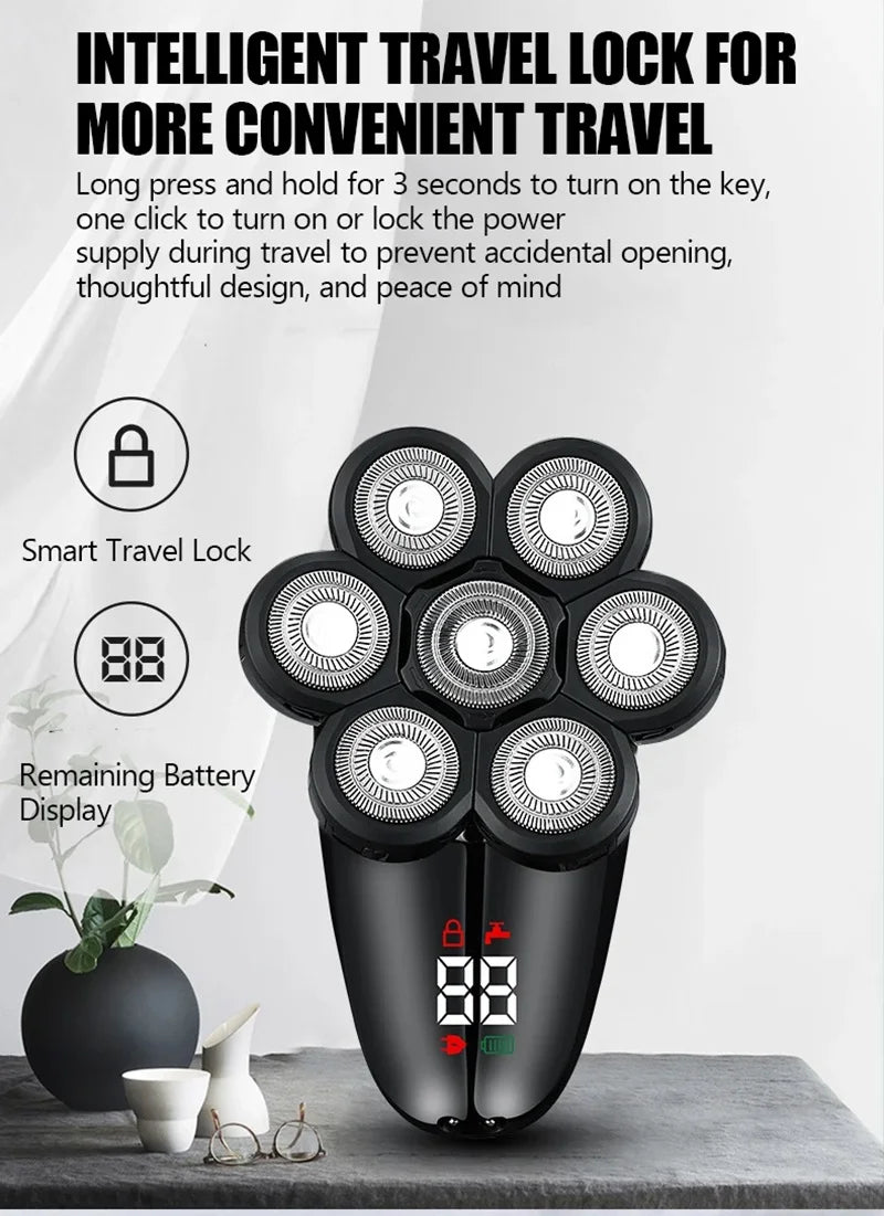 5 In 1 Electric Shaver For Men Bald Head Hair Clipper Razor