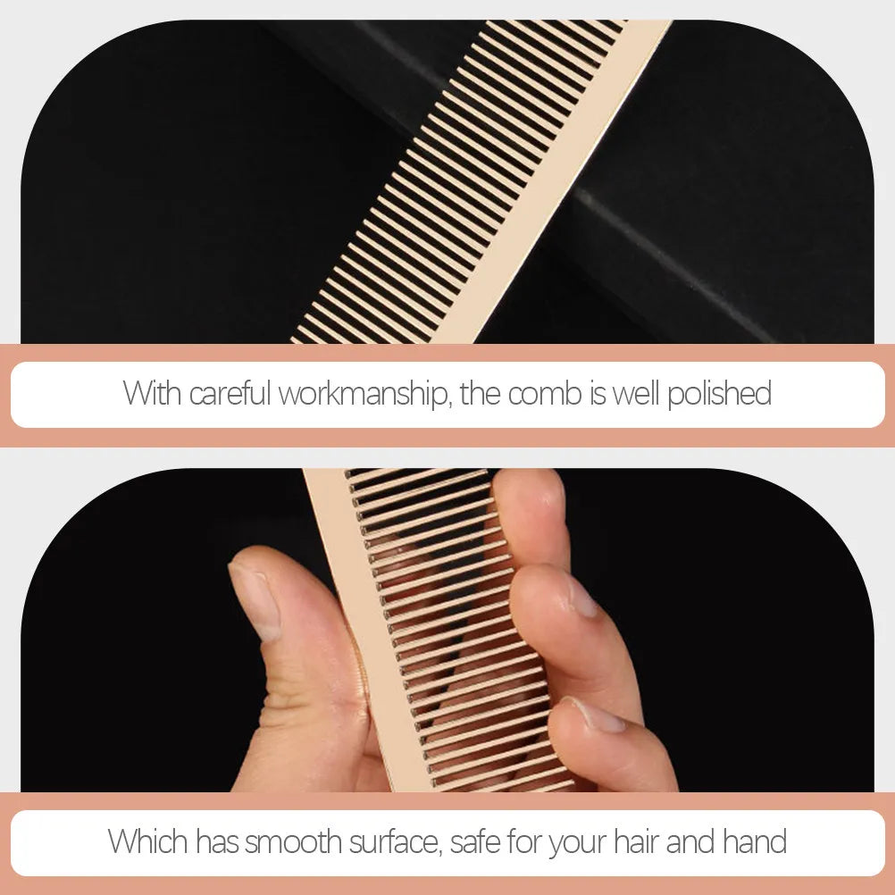 Zinc Alloy Hair Comb Metal Barber Beard Styling Cutting