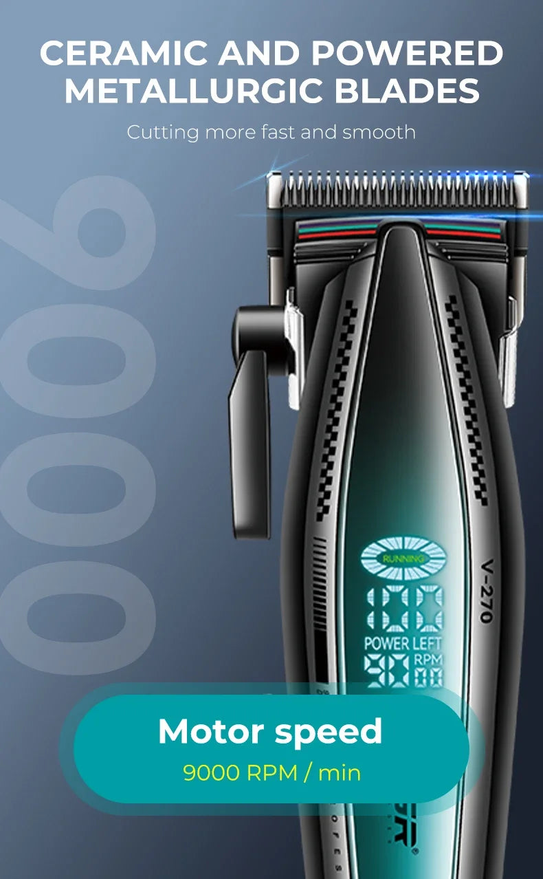 VGR Hair Trimmer Electric Cordless Hair Clipper Professional V-270