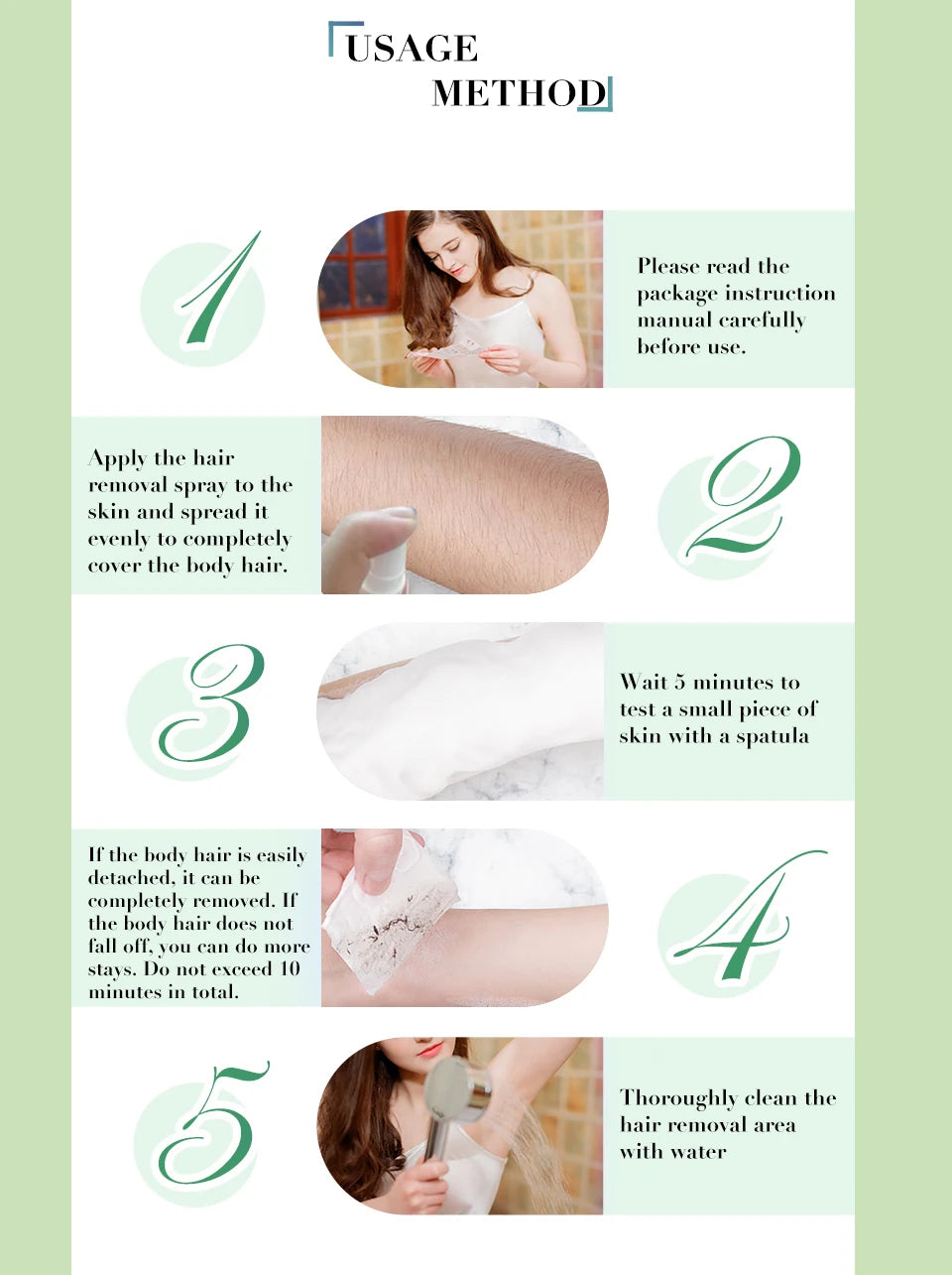 3 Kits Professional Fast Hair Removal And Stop Growth