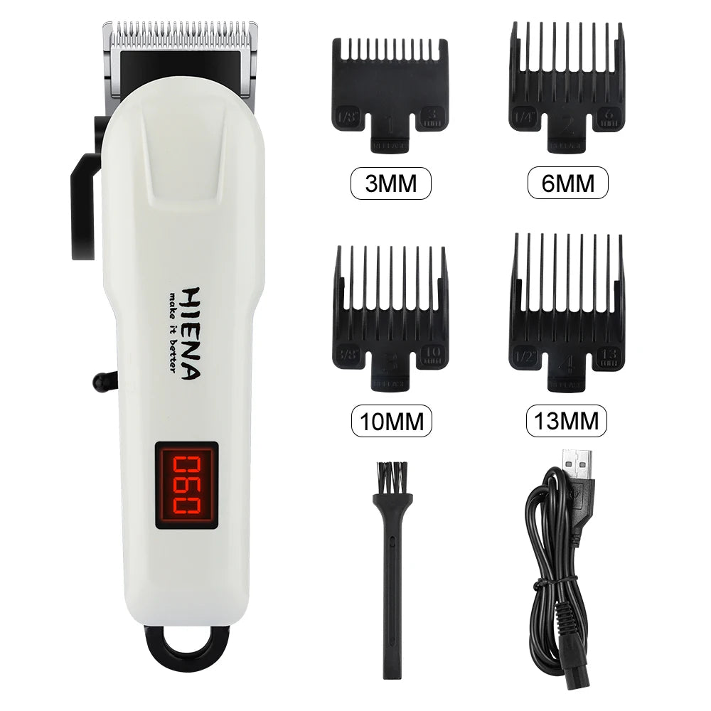 Hiena HYN-222 Electric Hair Clipper UBS Rechargeable Cordless Trimmer