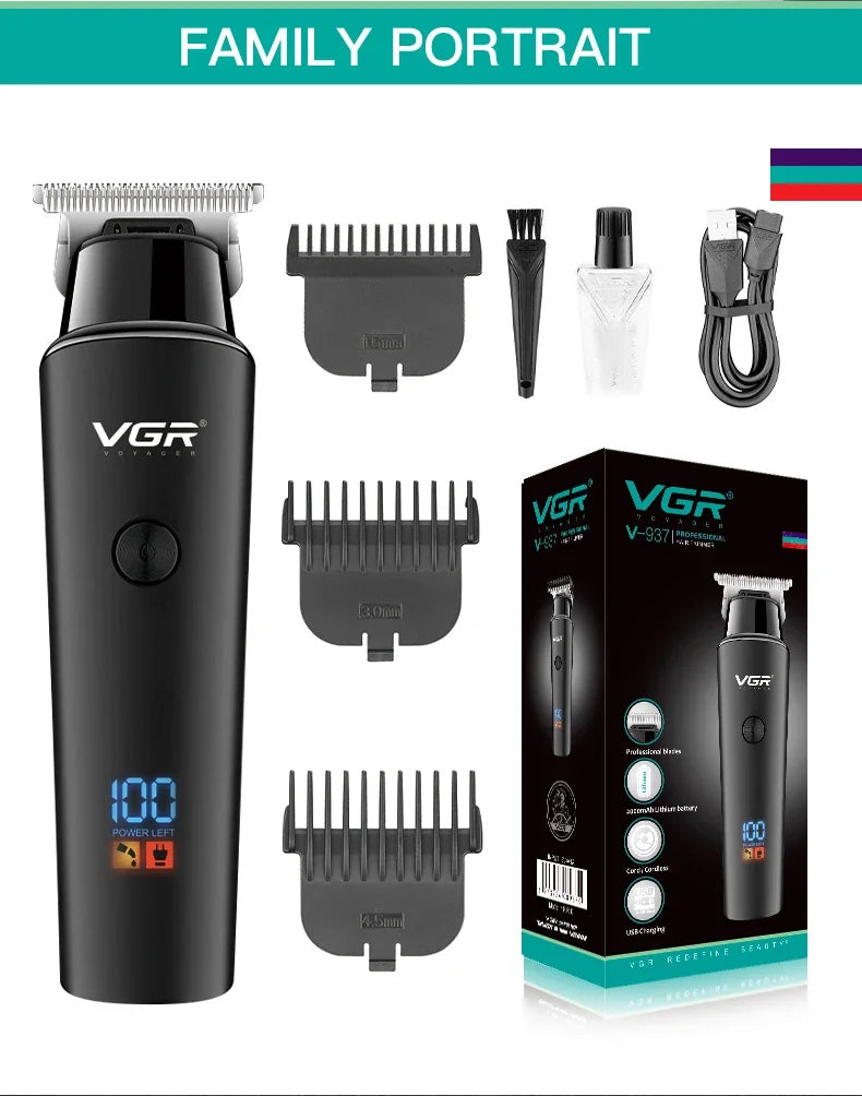 VGR Hair Trimmer Professional Hair Clipper Cordless Hair Cutting