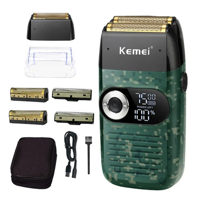 Kemei Electric Shaver Men Rechargeable Beard Shaver