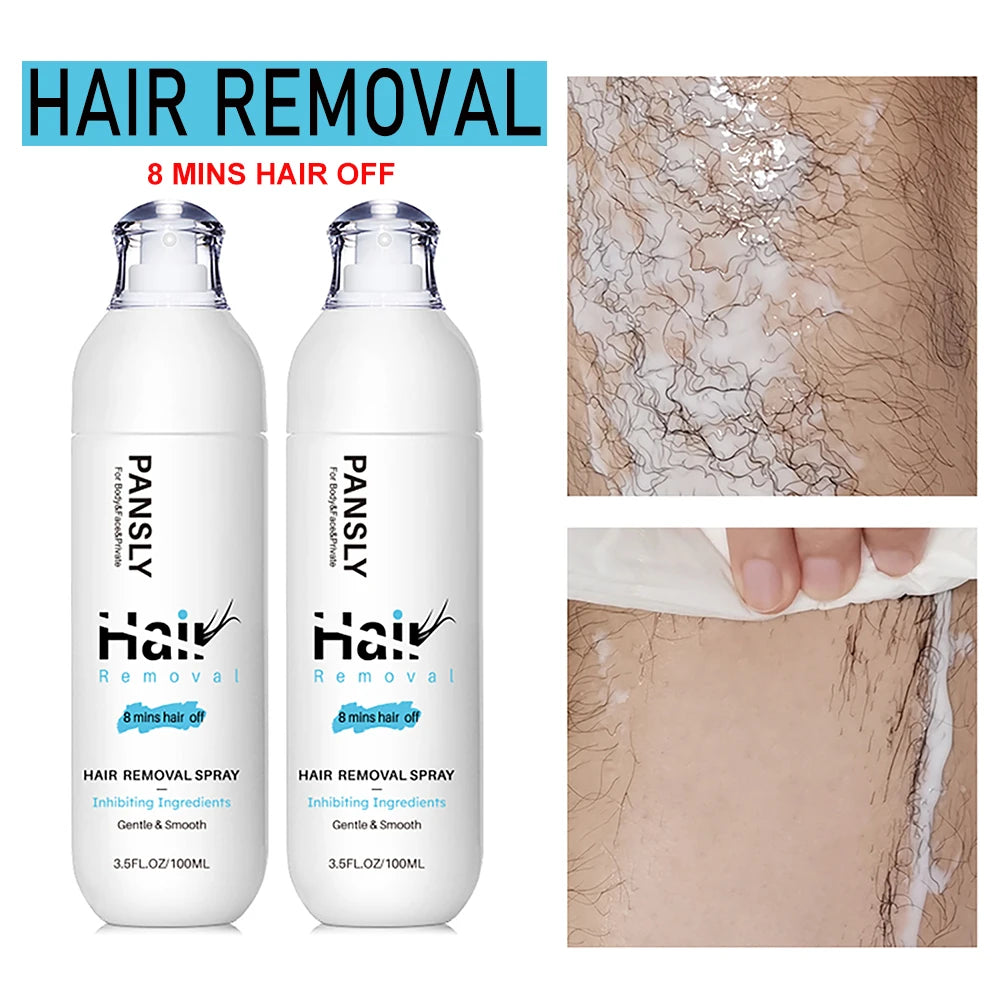 Non Irritating Hair Removal Cream and Spray for Men and Women