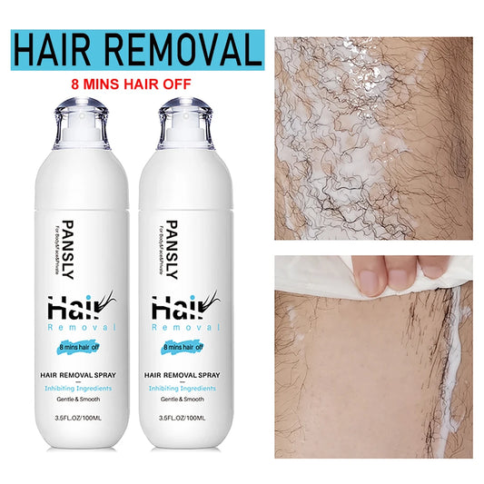 Non Irritating Hair Removal Cream and Spray for Men and Women