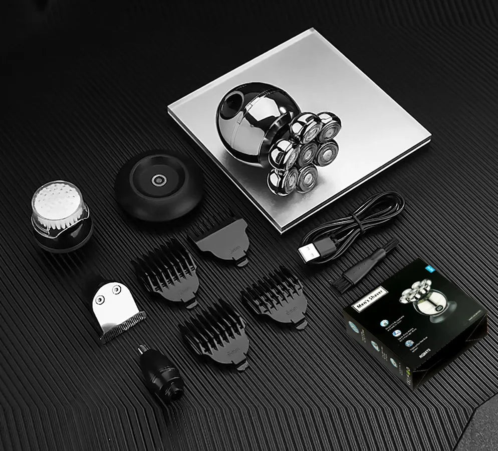 Electric Shaver 7D Floating Cutter Head Base Skull Shaver Shaving