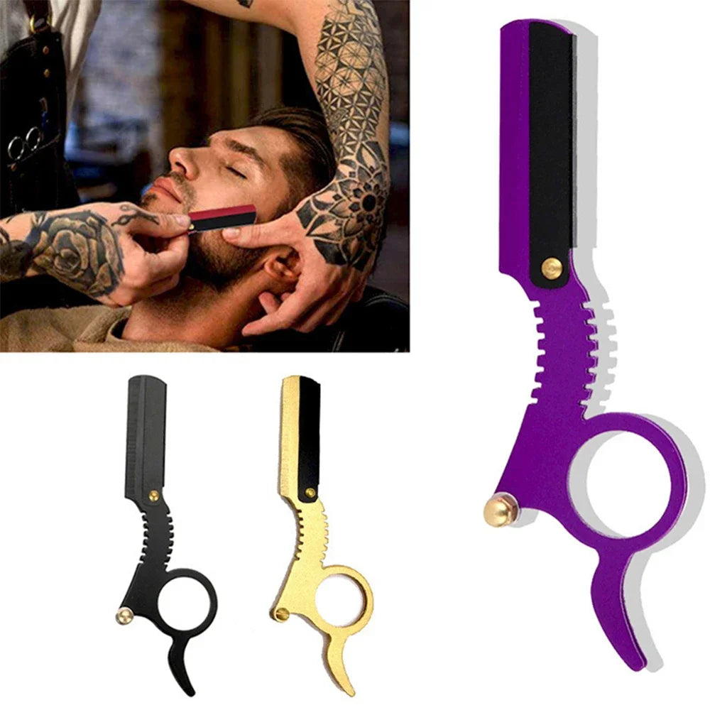 Manual Barber Razor Haircut Shaving Tool - Beard Trimming