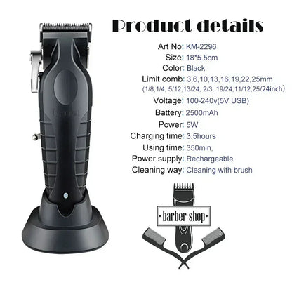 KM2296 Kemei Original Professional Rechargeable Hair Trimmer