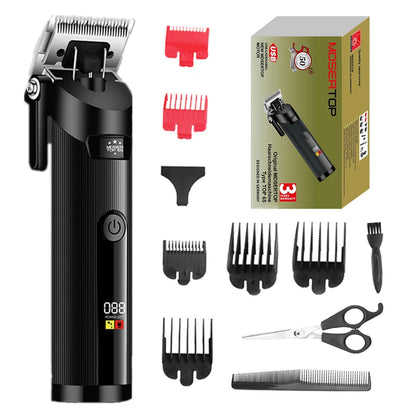 Kemei hair clipper long battery life silent TOP-65 carbon steel