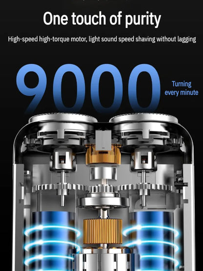 Rotary Double Ring Electric Shaver Razor Shaver