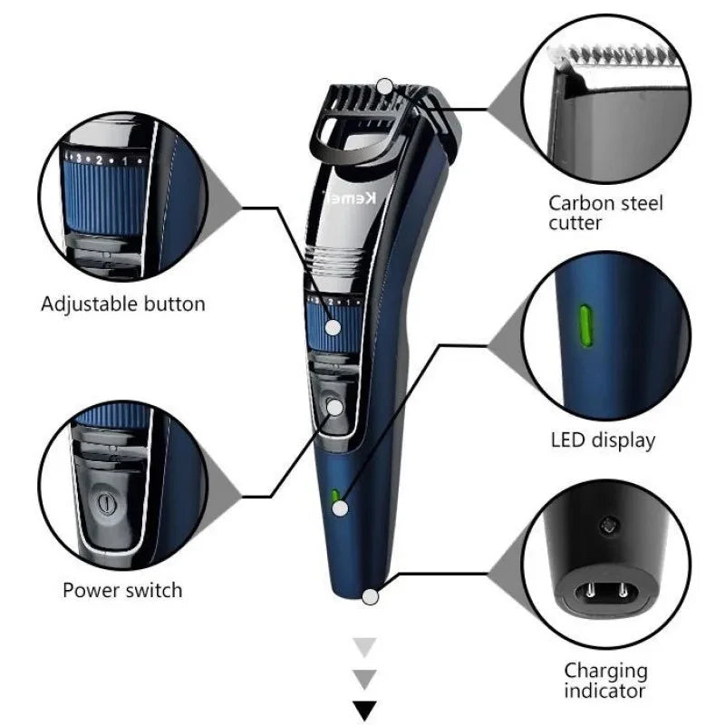 Kemei KM-632 Men Electric Shaver Professional Beard Trimmer