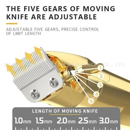 Kemei KM-2850+PG 2023 new metal electric hair clipper