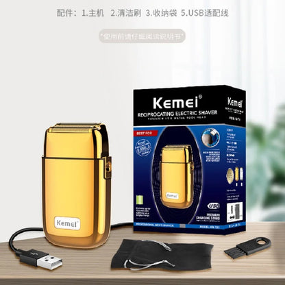 Kemei Tx1 Full Metal Electric Shaver For Men Electric Razor
