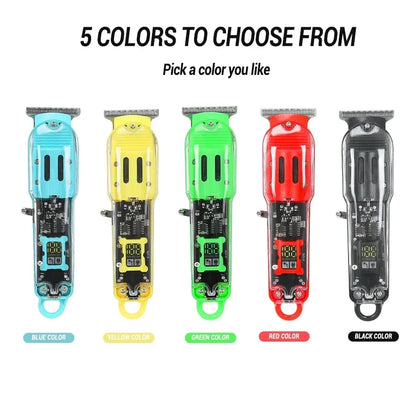 Professional Hair Clippers Rechargeable Hair Clipper Transparent