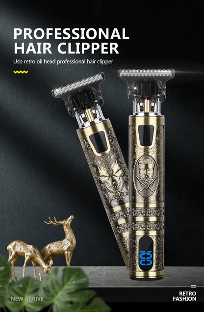 T9 LCD Electric Hairdresser Oil Shaving Head Electric Clipper